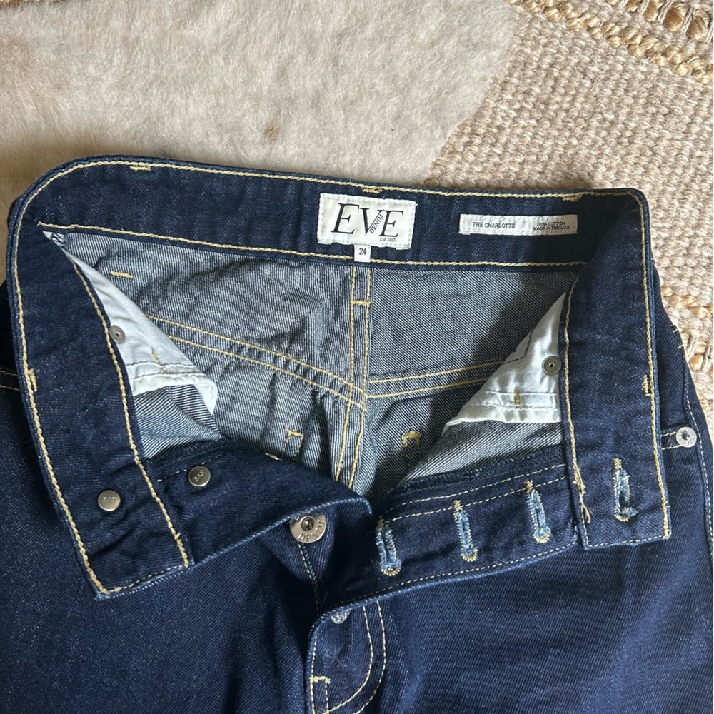 🦋 Eve denim charlotte ultra high rise wide leg jeans size 24 - Picture 10 of 13